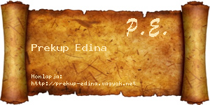 Prekup Edina névjegykártya